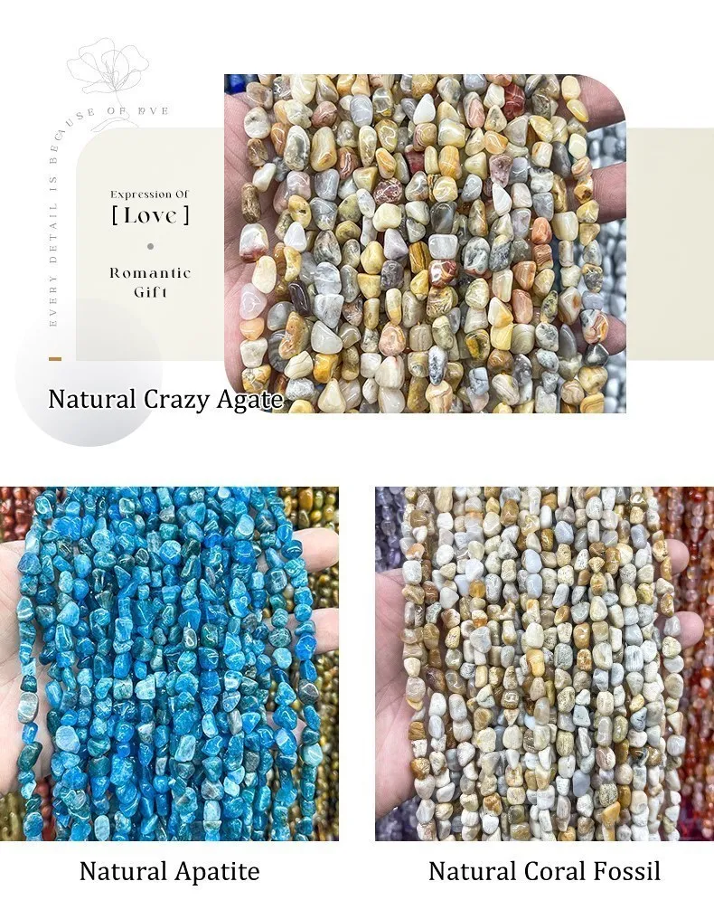 6-8mm Irregular Natural Amethyst Citrine Irregular Nugget Stone Loose Spacer Bead For Jewelry Making Diy Bracelet Accessory