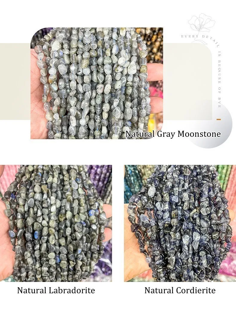 6-8mm Irregular Natural Amethyst Citrine Irregular Nugget Stone Loose Spacer Bead For Jewelry Making Diy Bracelet Accessory