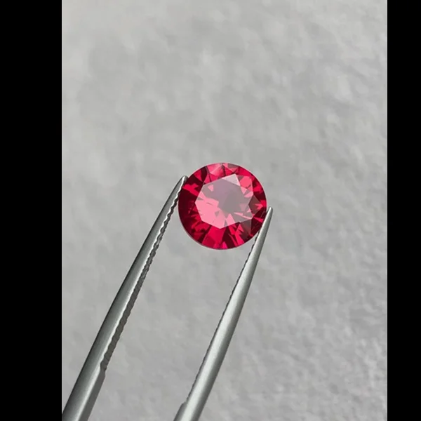 Luxury Unheated 7.50 Cts Natural Mined 11.0mm Sri-Lanka Garnet Ruby Pigeon Red Round Cut VVS Loose Gem For Jewelry DIY