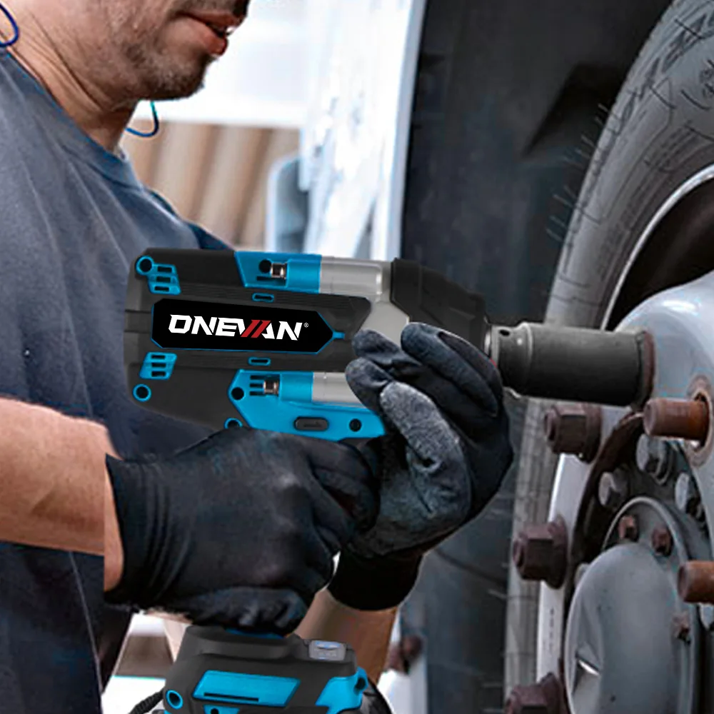 ONEVAN 1800N.M Brushless Electric Impact Wrench 1/2'' Screwdriver Cordless Torque Wrench Power Tool For Makita 18V Battery Pin