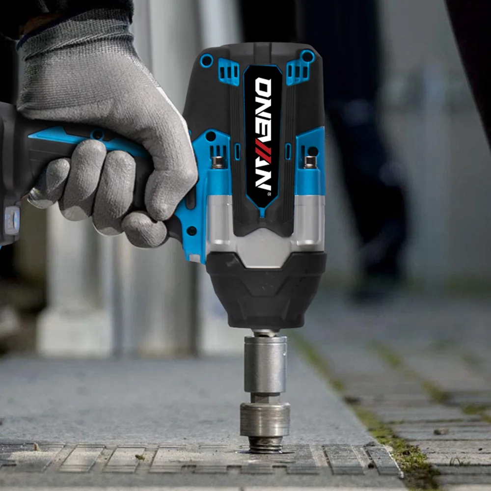 ONEVAN 1800N.M Brushless Electric Impact Wrench 1/2'' Screwdriver Cordless Torque Wrench Power Tool For Makita 18V Battery Pin