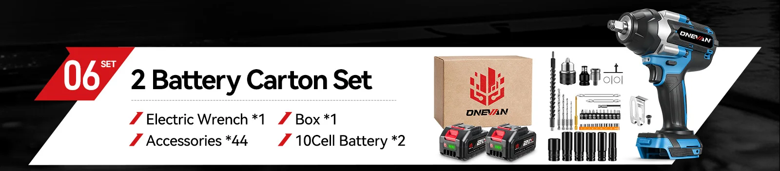 ONEVAN 1800N.M Brushless Electric Impact Wrench 1/2'' Screwdriver Cordless Torque Wrench Power Tool For Makita 18V Battery Pin