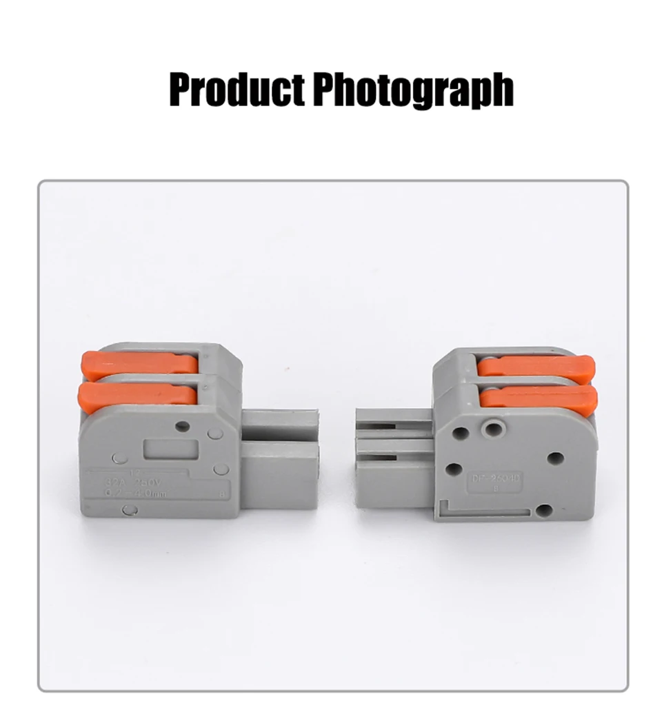 10PCS Docking Mini Quick Wire Connector Universal Compact Electrical Wiring Connectors Push-in Butt Conductor Terminal Block