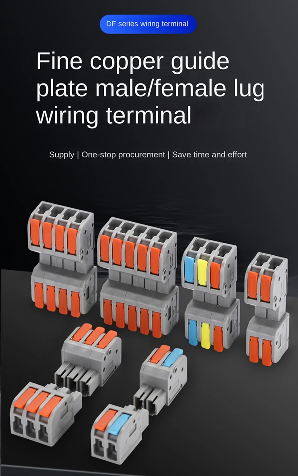 10PCS Docking Mini Quick Wire Connector Universal Compact Electrical Wiring Connectors Push-in Butt Conductor Terminal Block
