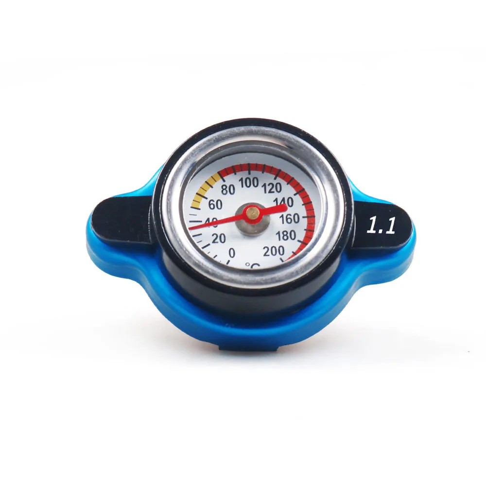 Genuine Car Thermostatic Gauge Radiator Cap 0.9 1.1 1.3 Bar Small Head Water Temp Meter