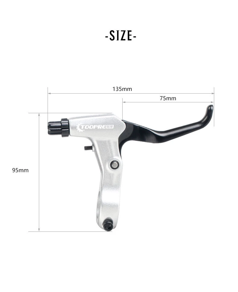 High Quality Ultralight Aluminum Bicycle BMX Brake Handle MTB Mountain Bike Cycling Brake Levers V/Disc Brake Levers 2 Colours