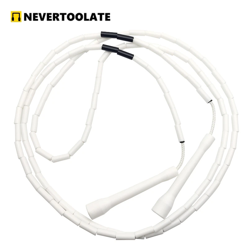 NEVERTOOLATE X ROPE 7mm hard beads jump skipping rope beaded skip rope Professional competition usage 2.9 meter long handle