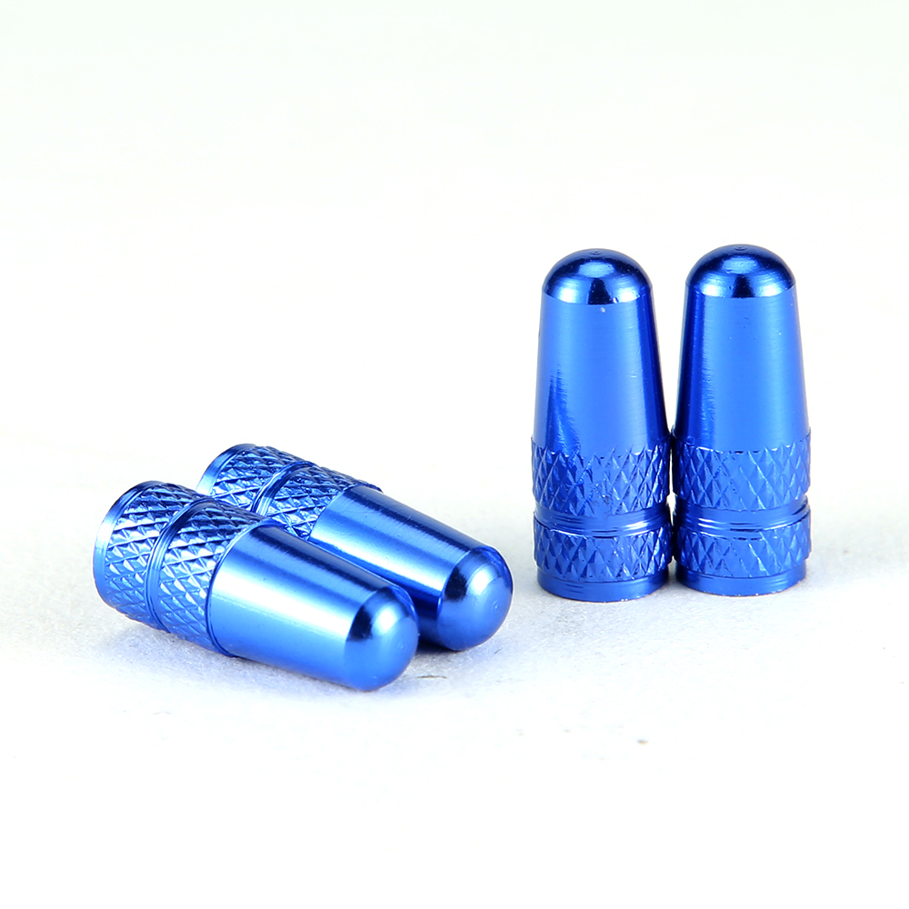 4Pcs/Set Rainbow Color Bicycle Tire Valve Cap Aluminum Caps for Valves French Valve Cap Presta Bike Tyre Hat MTB Accessories New