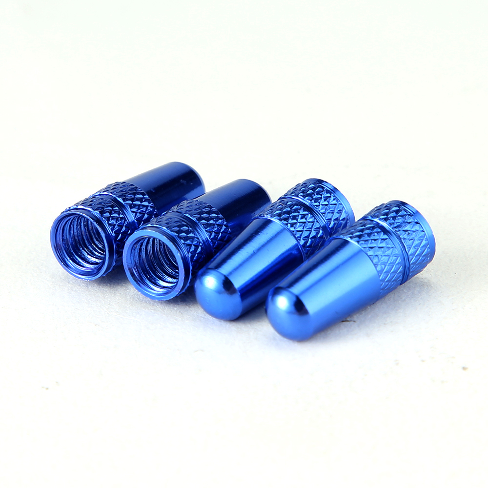 4Pcs/Set Rainbow Color Bicycle Tire Valve Cap Aluminum Caps for Valves French Valve Cap Presta Bike Tyre Hat MTB Accessories New