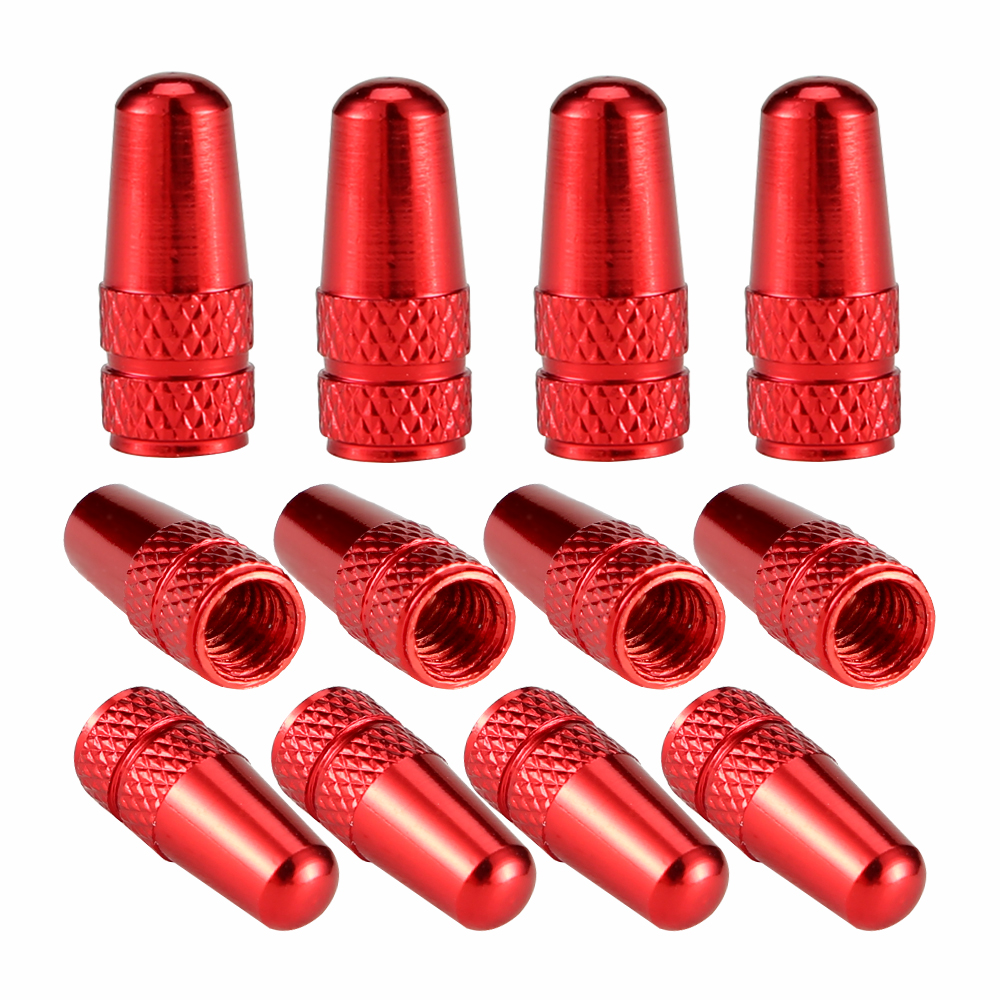 4Pcs/Set Rainbow Color Bicycle Tire Valve Cap Aluminum Caps for Valves French Valve Cap Presta Bike Tyre Hat MTB Accessories New