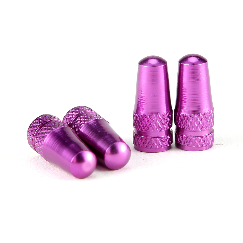 4Pcs/Set Rainbow Color Bicycle Tire Valve Cap Aluminum Caps for Valves French Valve Cap Presta Bike Tyre Hat MTB Accessories New