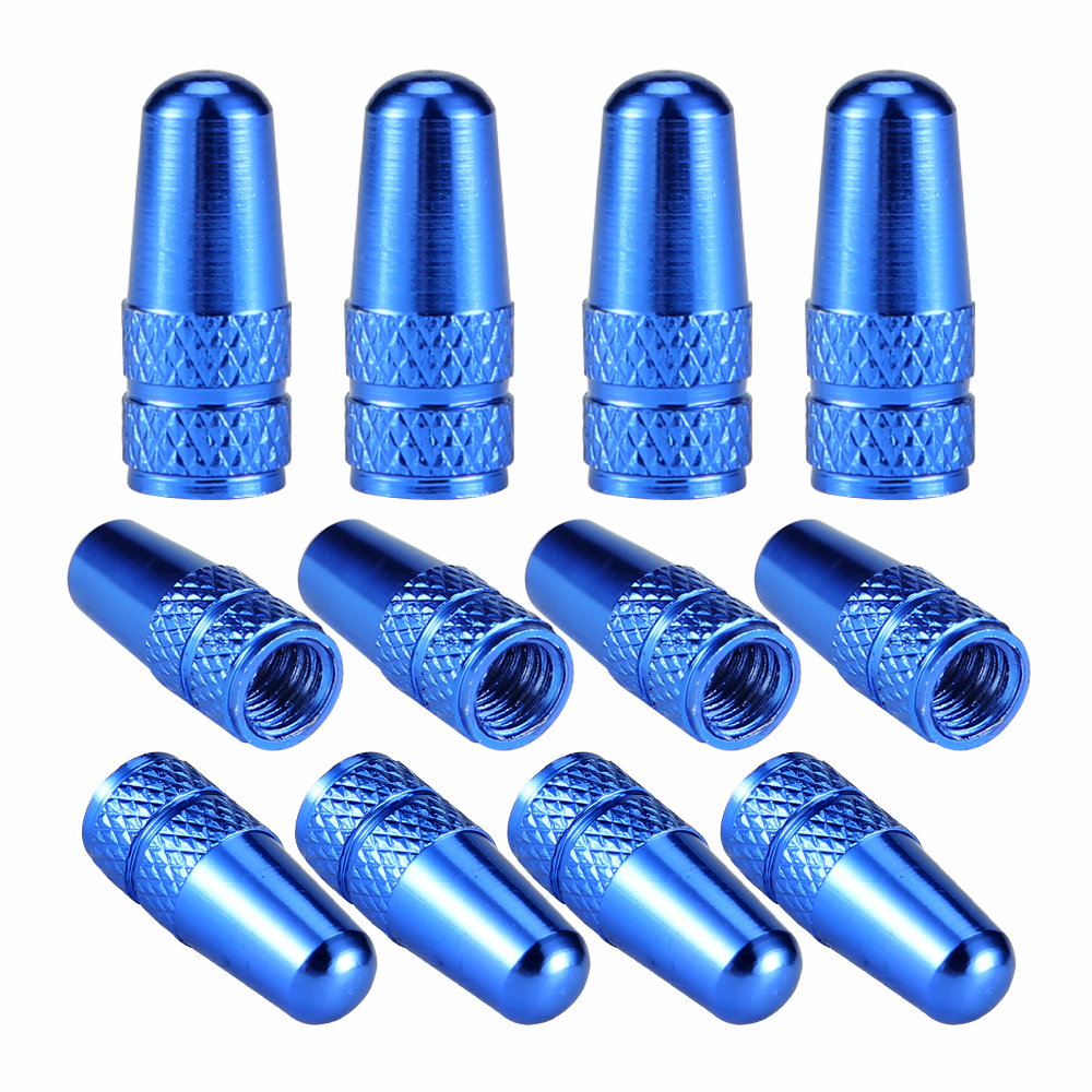 4Pcs/Set Rainbow Color Bicycle Tire Valve Cap Aluminum Caps for Valves French Valve Cap Presta Bike Tyre Hat MTB Accessories New