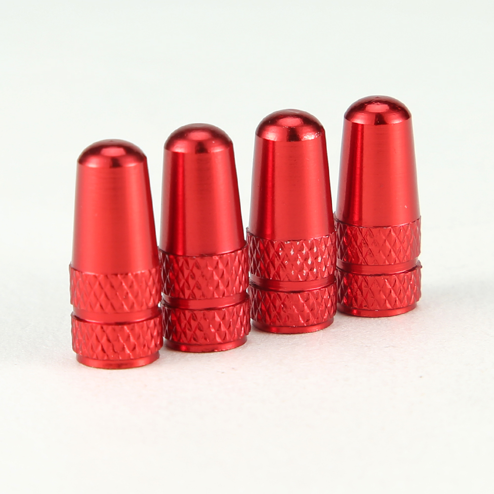 4Pcs/Set Rainbow Color Bicycle Tire Valve Cap Aluminum Caps for Valves French Valve Cap Presta Bike Tyre Hat MTB Accessories New