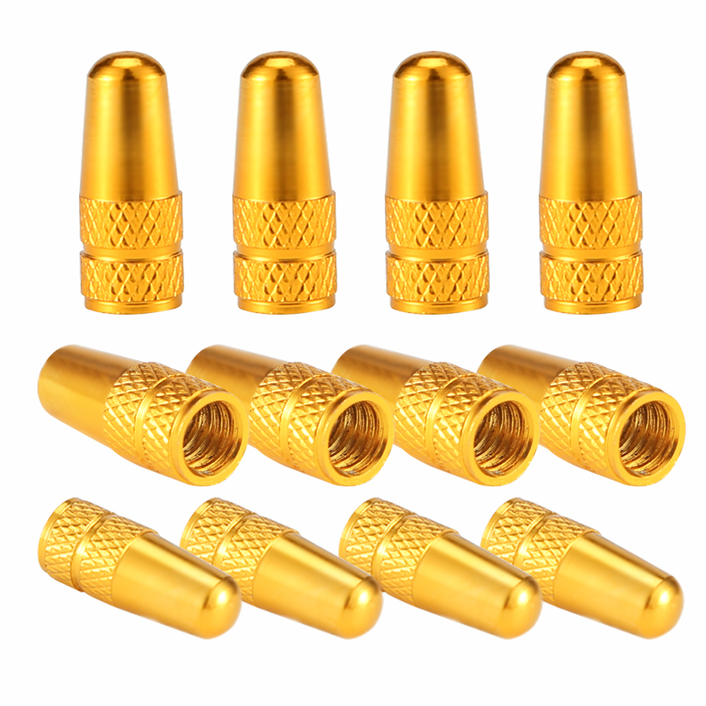 4Pcs/Set Rainbow Color Bicycle Tire Valve Cap Aluminum Caps for Valves French Valve Cap Presta Bike Tyre Hat MTB Accessories New