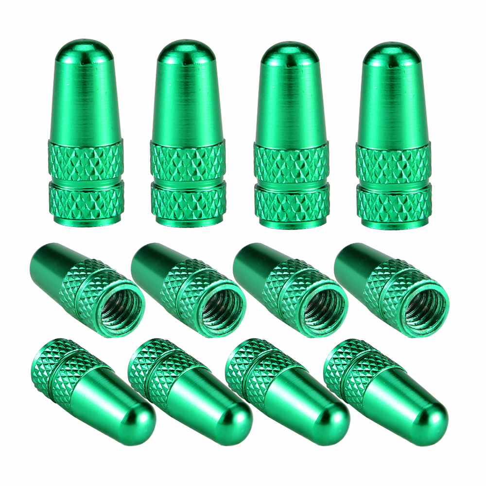 4Pcs/Set Rainbow Color Bicycle Tire Valve Cap Aluminum Caps for Valves French Valve Cap Presta Bike Tyre Hat MTB Accessories New
