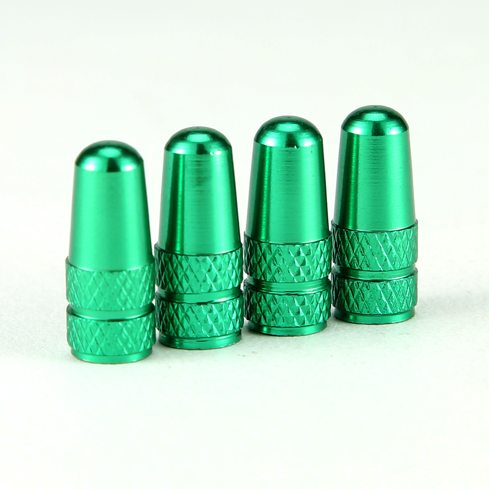 4Pcs/Set Rainbow Color Bicycle Tire Valve Cap Aluminum Caps for Valves French Valve Cap Presta Bike Tyre Hat MTB Accessories New