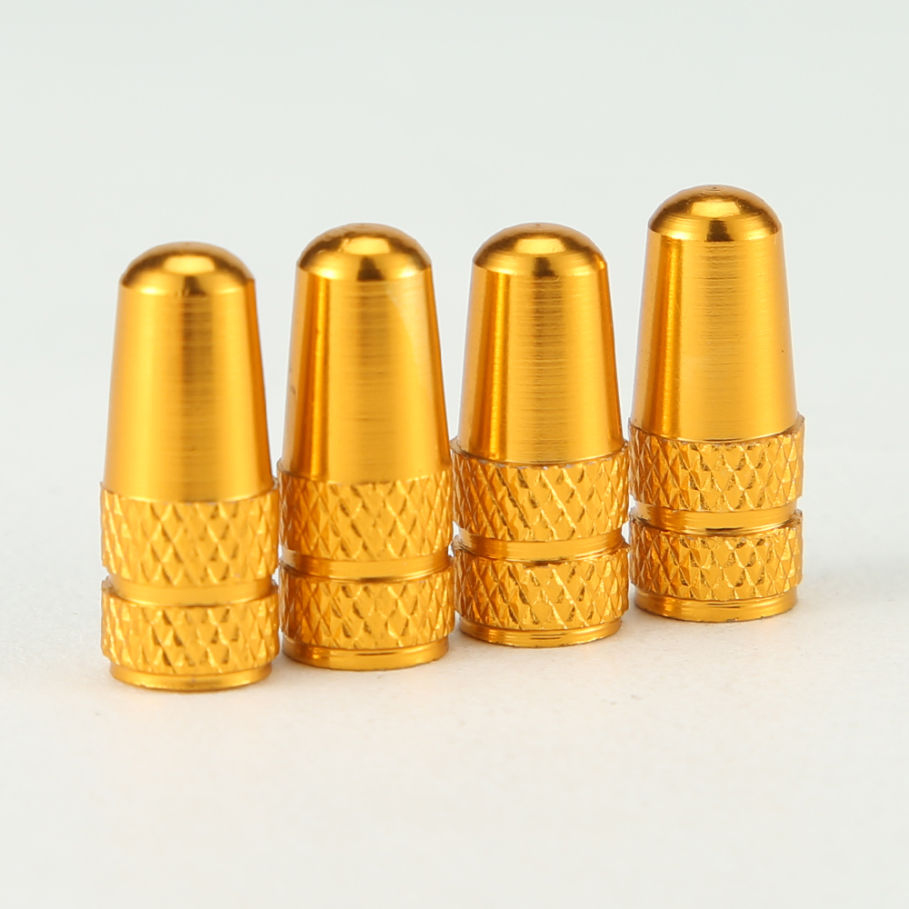 4Pcs/Set Rainbow Color Bicycle Tire Valve Cap Aluminum Caps for Valves French Valve Cap Presta Bike Tyre Hat MTB Accessories New
