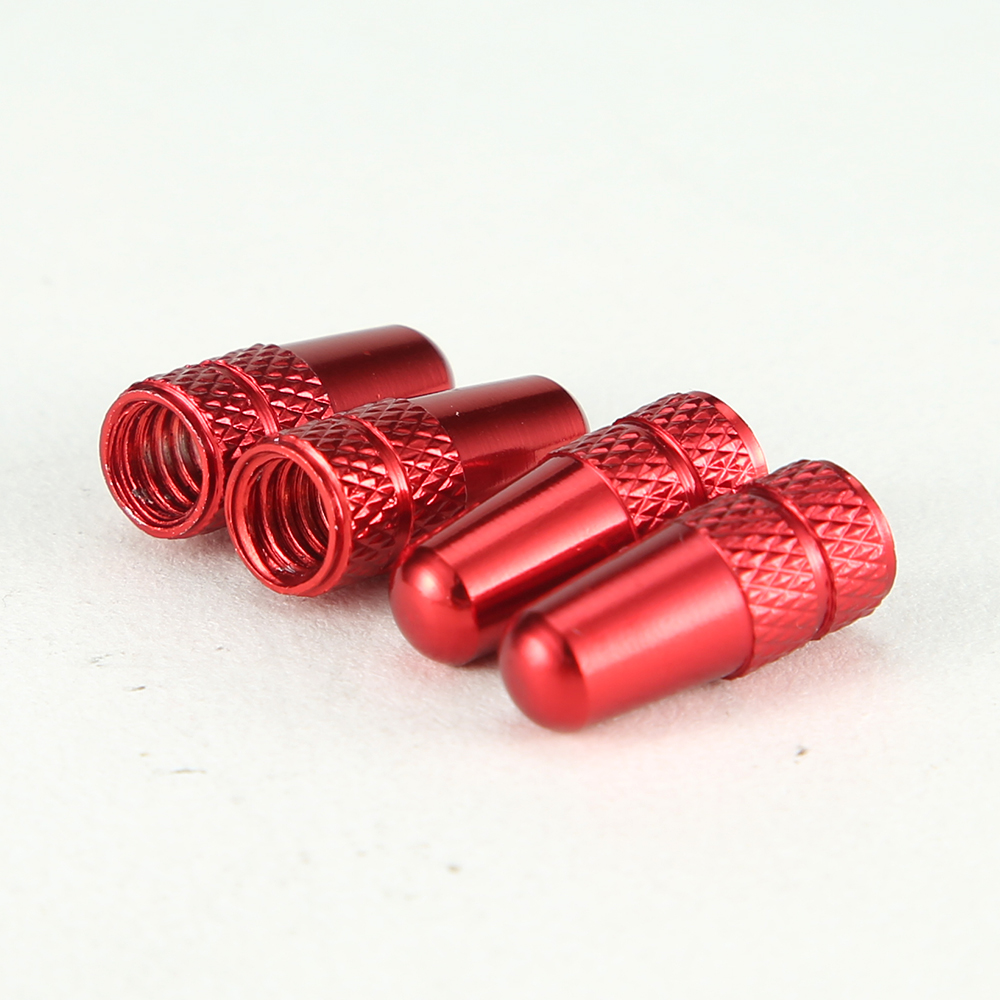 4Pcs/Set Rainbow Color Bicycle Tire Valve Cap Aluminum Caps for Valves French Valve Cap Presta Bike Tyre Hat MTB Accessories New