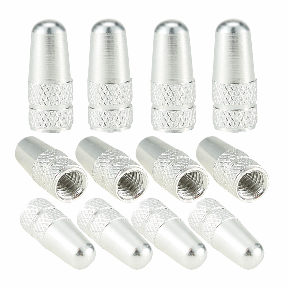 4Pcs/Set Rainbow Color Bicycle Tire Valve Cap Aluminum Caps for Valves French Valve Cap Presta Bike Tyre Hat MTB Accessories New