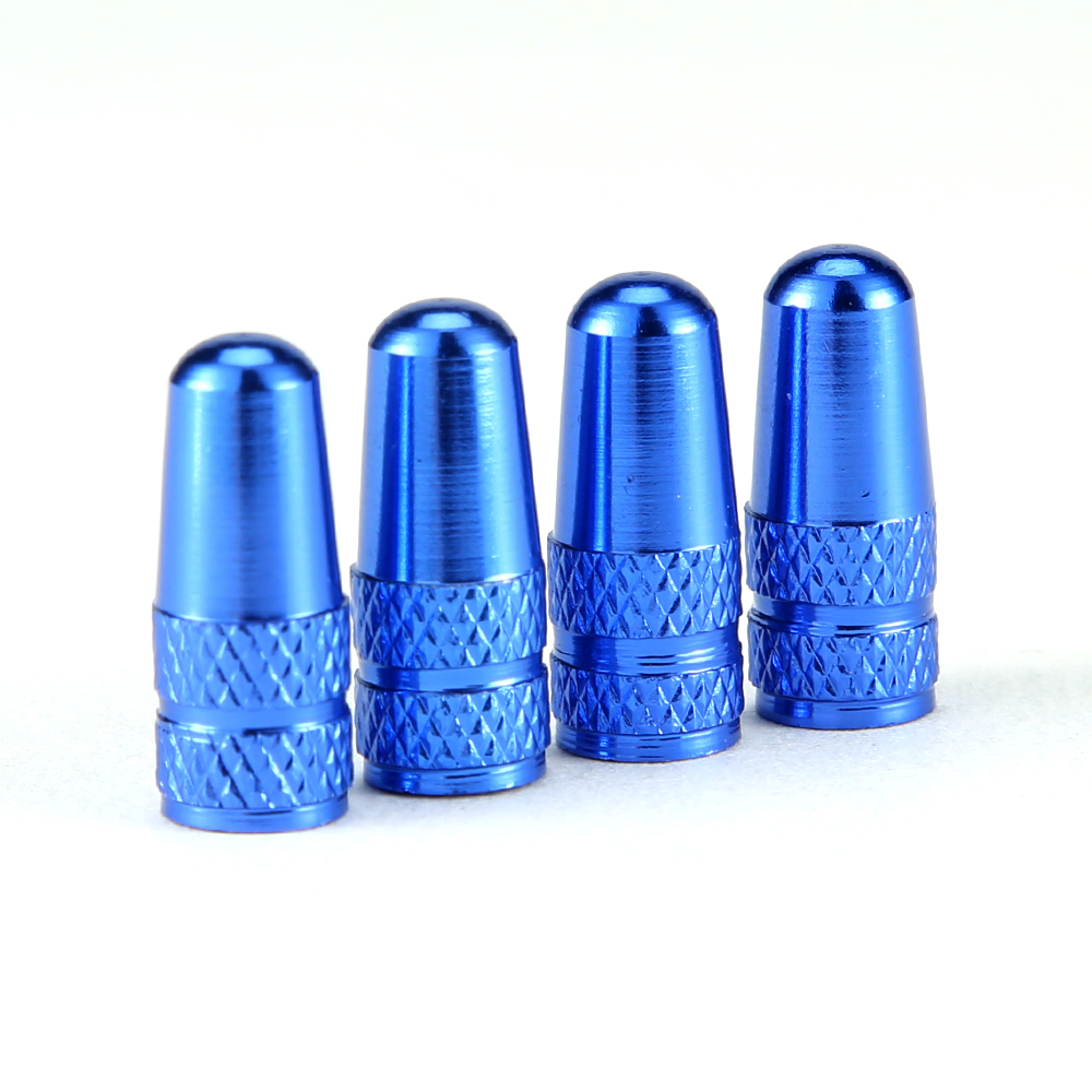 4Pcs/Set Rainbow Color Bicycle Tire Valve Cap Aluminum Caps for Valves French Valve Cap Presta Bike Tyre Hat MTB Accessories New