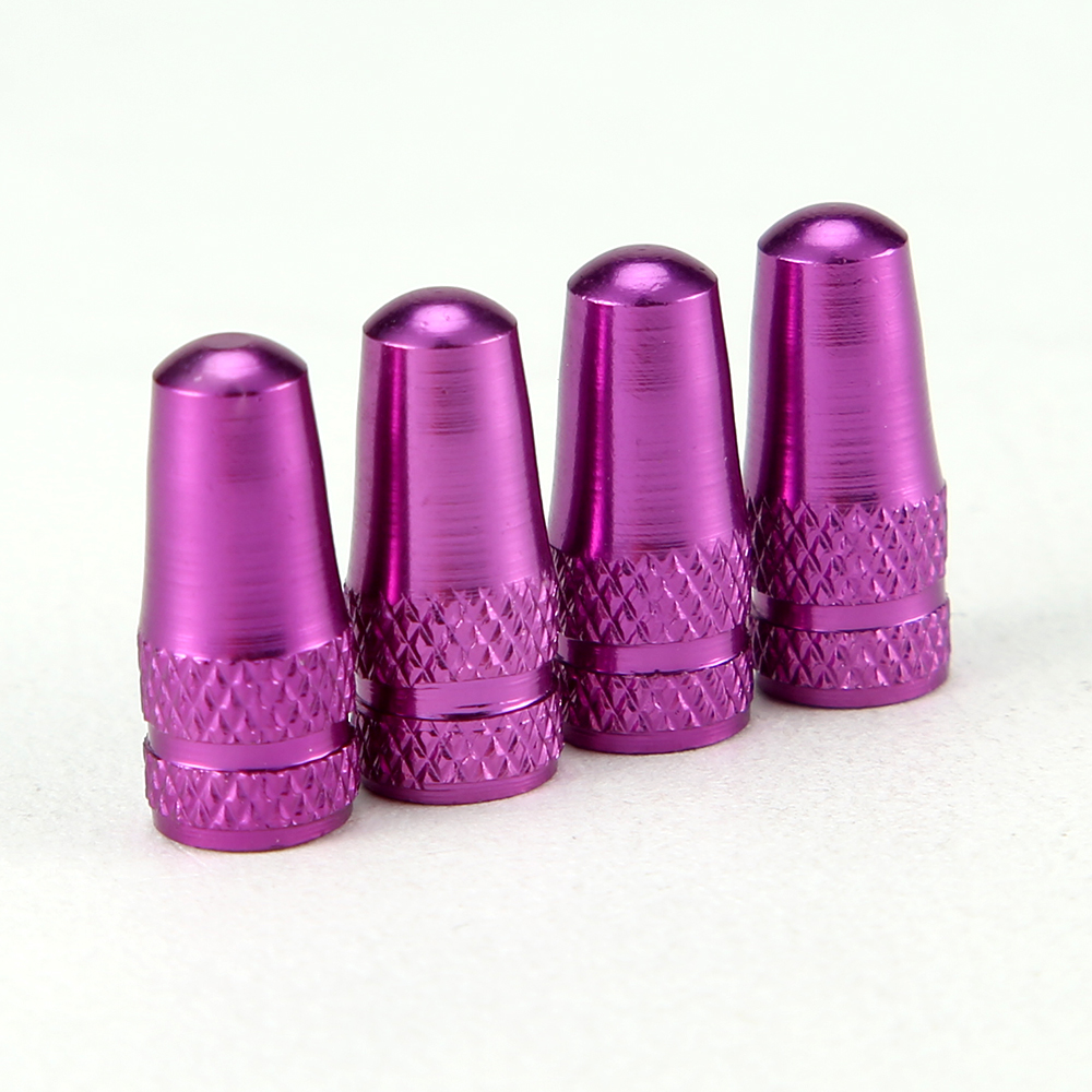4Pcs/Set Rainbow Color Bicycle Tire Valve Cap Aluminum Caps for Valves French Valve Cap Presta Bike Tyre Hat MTB Accessories New