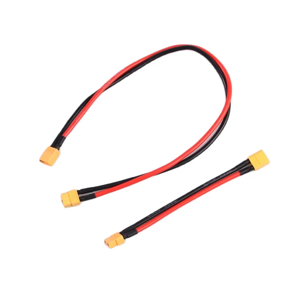1PCS XT60 Male to Female Plug Extension Cable Lead Silicone Wire Multiple Sizes 14AWG 12AWG