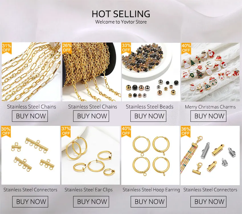 10pcs Stainless Steel Extension Chains with Lobster Clasps Connector Link Necklace Tail Making DIY Bracelet Accessories Supplies