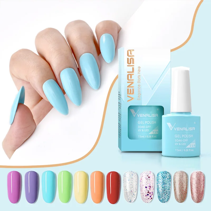 Venalisa VIP4 Nail Gel Polish HEMA/TPO FREE Full Coverage Beautiful Semi Permanent Soak Off UV LED Gel Nail Polish Gel Lacquer