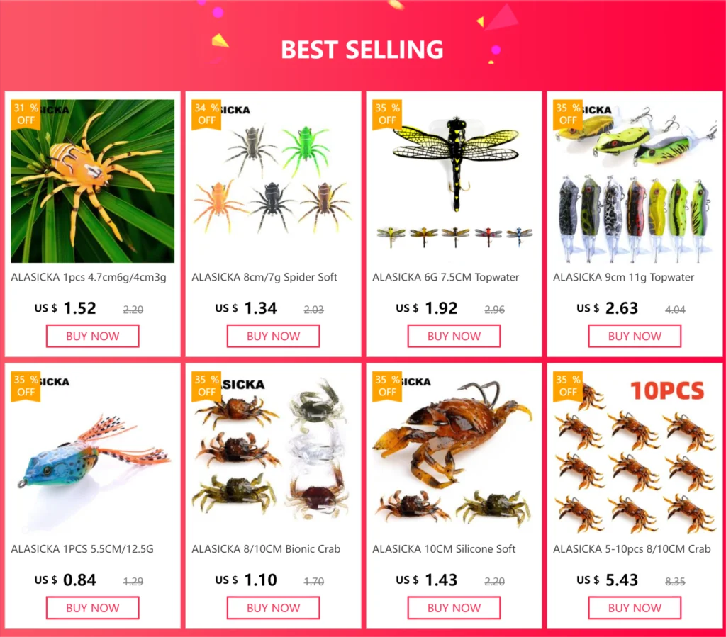 ALASICKA 5-10pcs 8/10CM Crab Lure 3D Simulation Crab Bait Artificial Bait Soft Bait Bass Wrasse Cod Sea Fishing Hook Tackle Tool