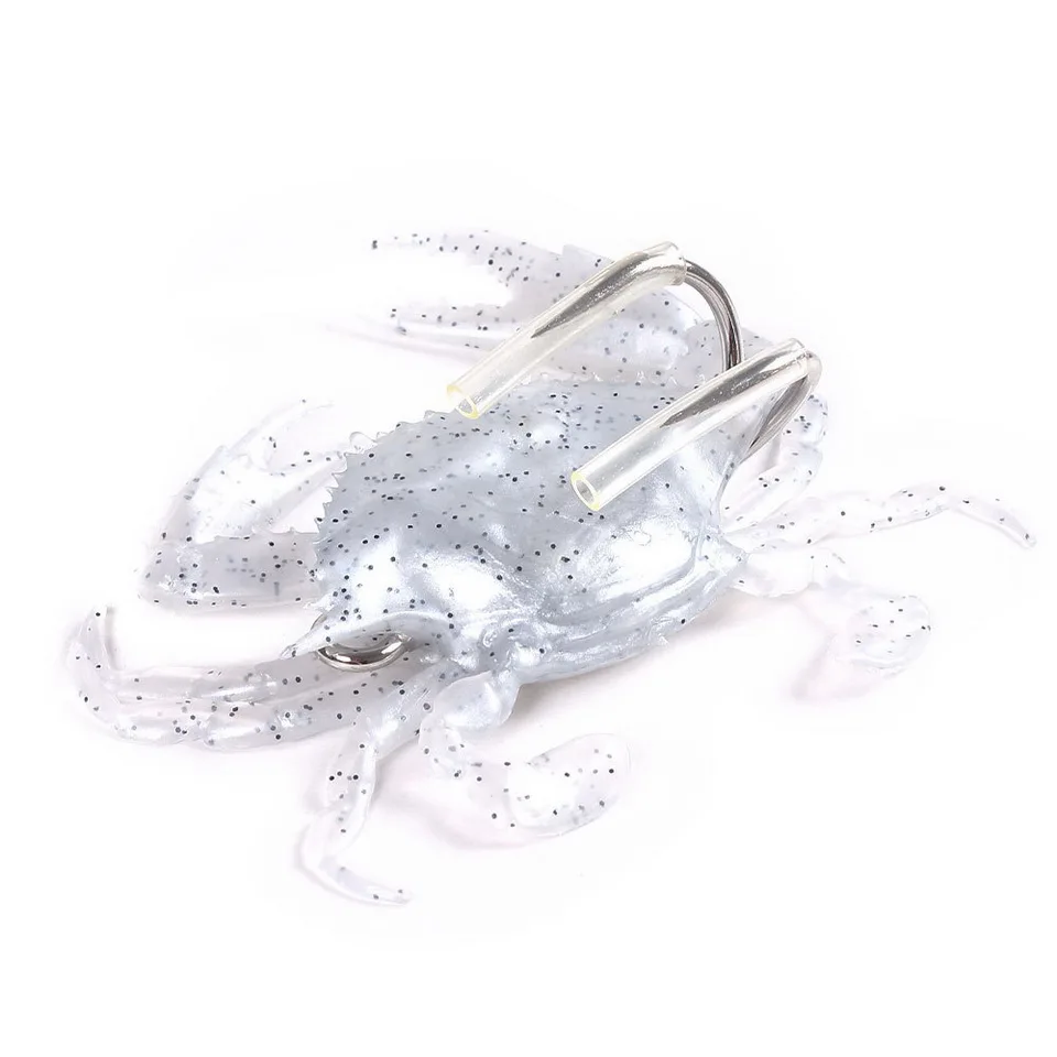 ALASICKA 5-10pcs 8/10CM Crab Lure 3D Simulation Crab Bait Artificial Bait Soft Bait Bass Wrasse Cod Sea Fishing Hook Tackle Tool