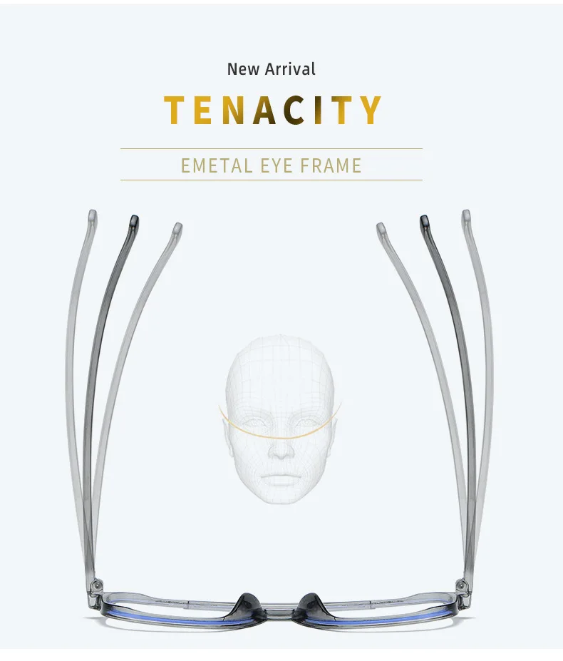 Transparent Computer Glasses Frame Women Men Anti Blue Light Square Eyewear Blocking Glasses Optical Spectacle Eyeglass