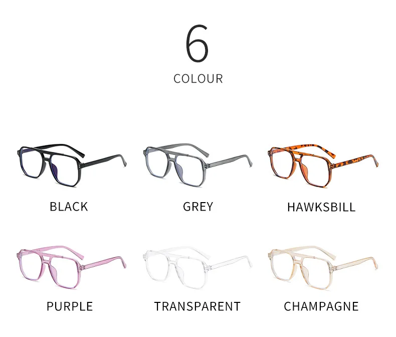 Transparent Computer Glasses Frame Women Men Anti Blue Light Square Eyewear Blocking Glasses Optical Spectacle Eyeglass
