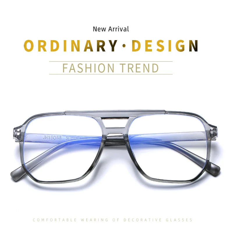Transparent Computer Glasses Frame Women Men Anti Blue Light Square Eyewear Blocking Glasses Optical Spectacle Eyeglass