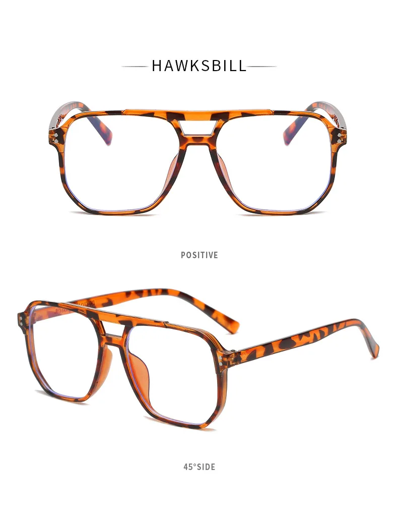 Transparent Computer Glasses Frame Women Men Anti Blue Light Square Eyewear Blocking Glasses Optical Spectacle Eyeglass