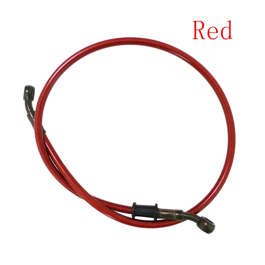 10mm 28 Degree Motorcycle Dirt Bike Braided Line Steel Brake Hose Cable Hydraulic Banjo Pipe 270mm-1500mm for Universal Racing