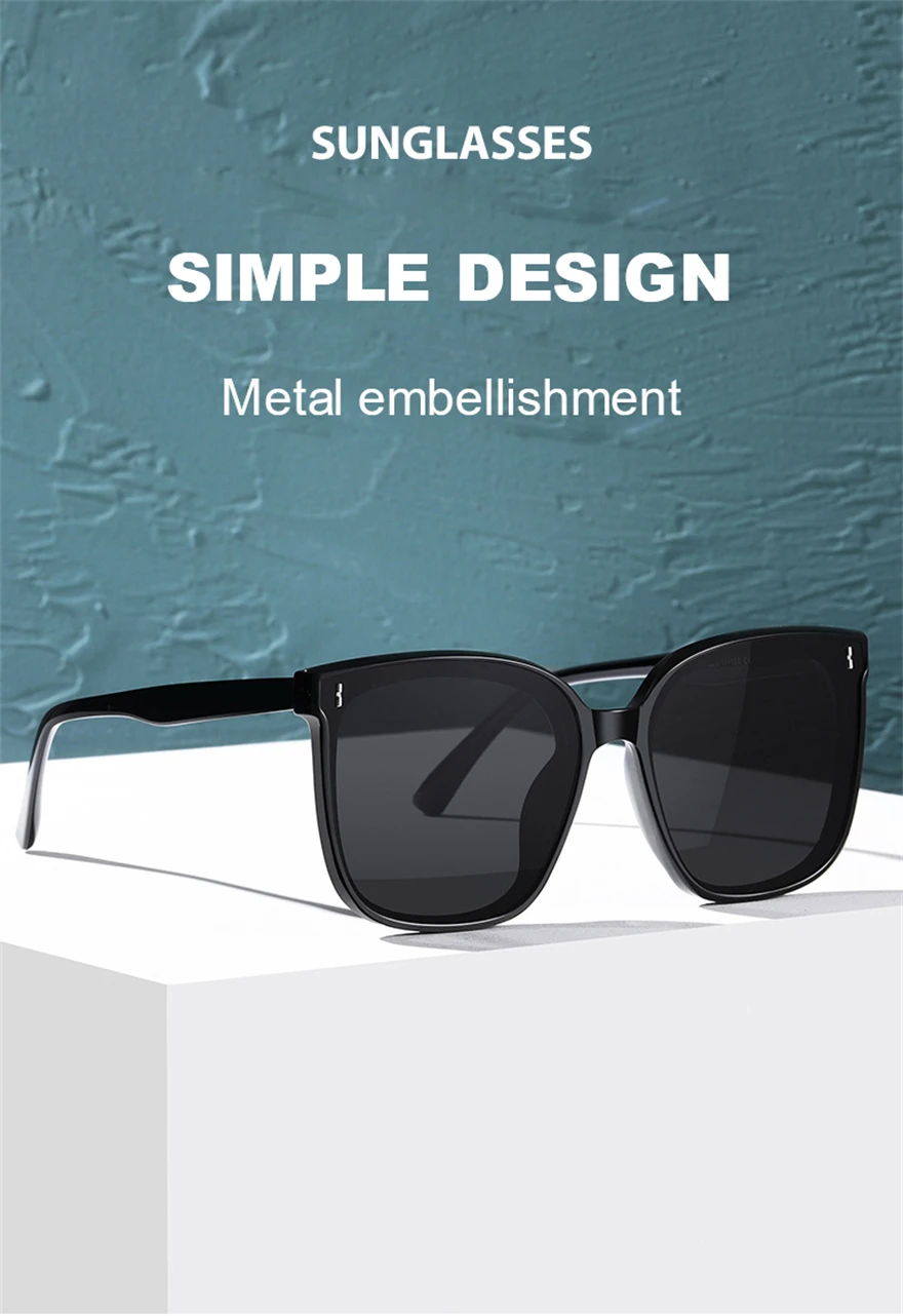 CLLOIO New Trend Sunglasses For Women And Men Simple Design Decorative Glasses Car Driving Eyewear Unisex Sun Glasses UV400