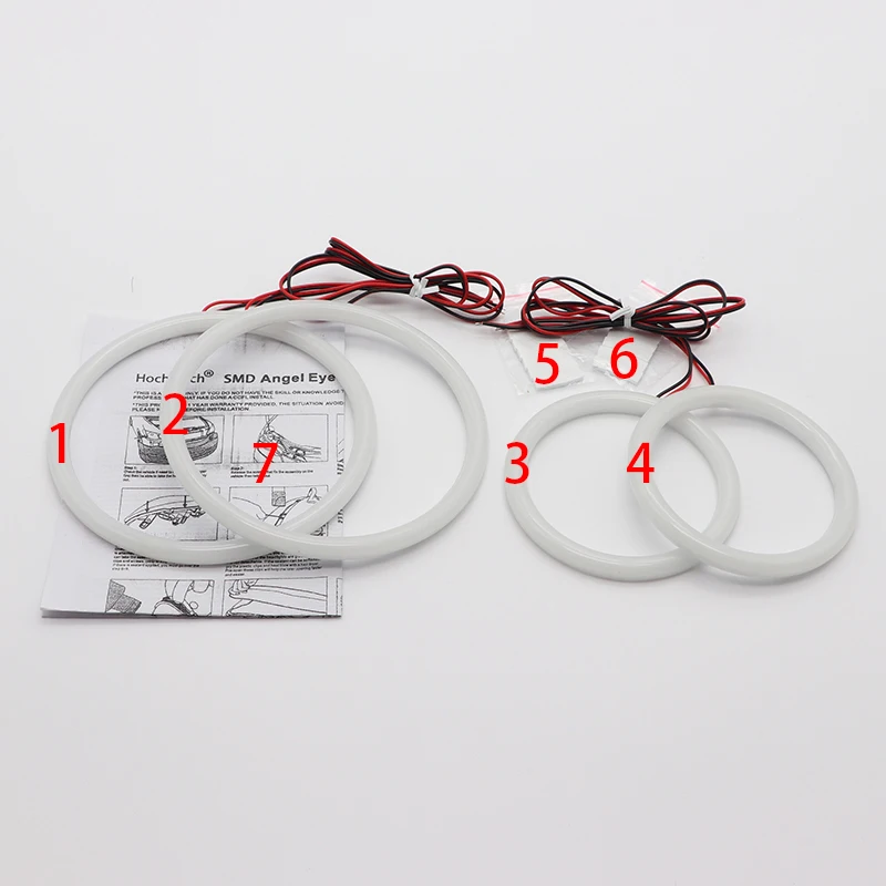 For BMW 3 Series E46 316i 318i 320d 323i 328i 330i 325xi 330d 1998-2005 Excellent LED Cotton Angel Eyes Rings Daytime Light
