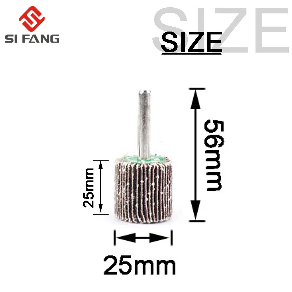 5PC Sandpaper Grinding Flap Polishing Wheels Sanding Disc Shutter Polishing Wheel For Rotary Dremel Tool 60/80/120Grit 6MM Shank