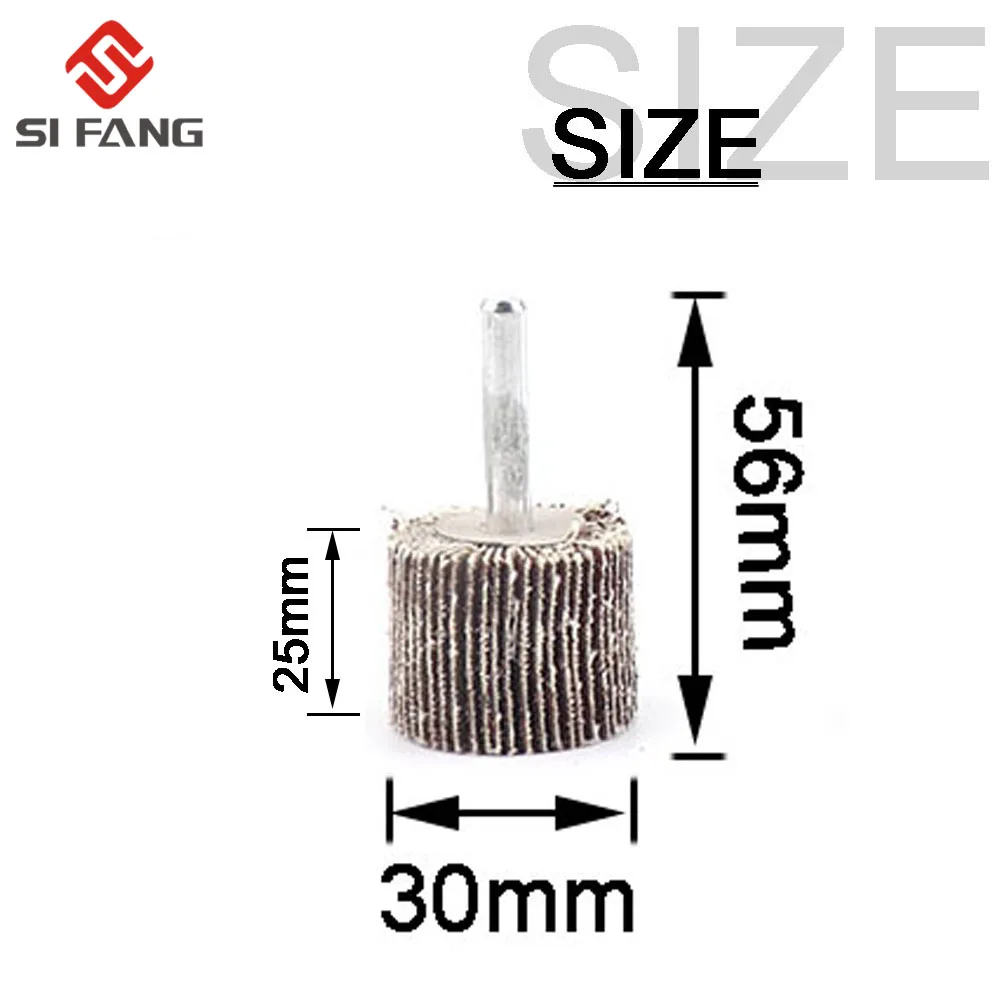 5PC Sandpaper Grinding Flap Polishing Wheels Sanding Disc Shutter Polishing Wheel For Rotary Dremel Tool 60/80/120Grit 6MM Shank