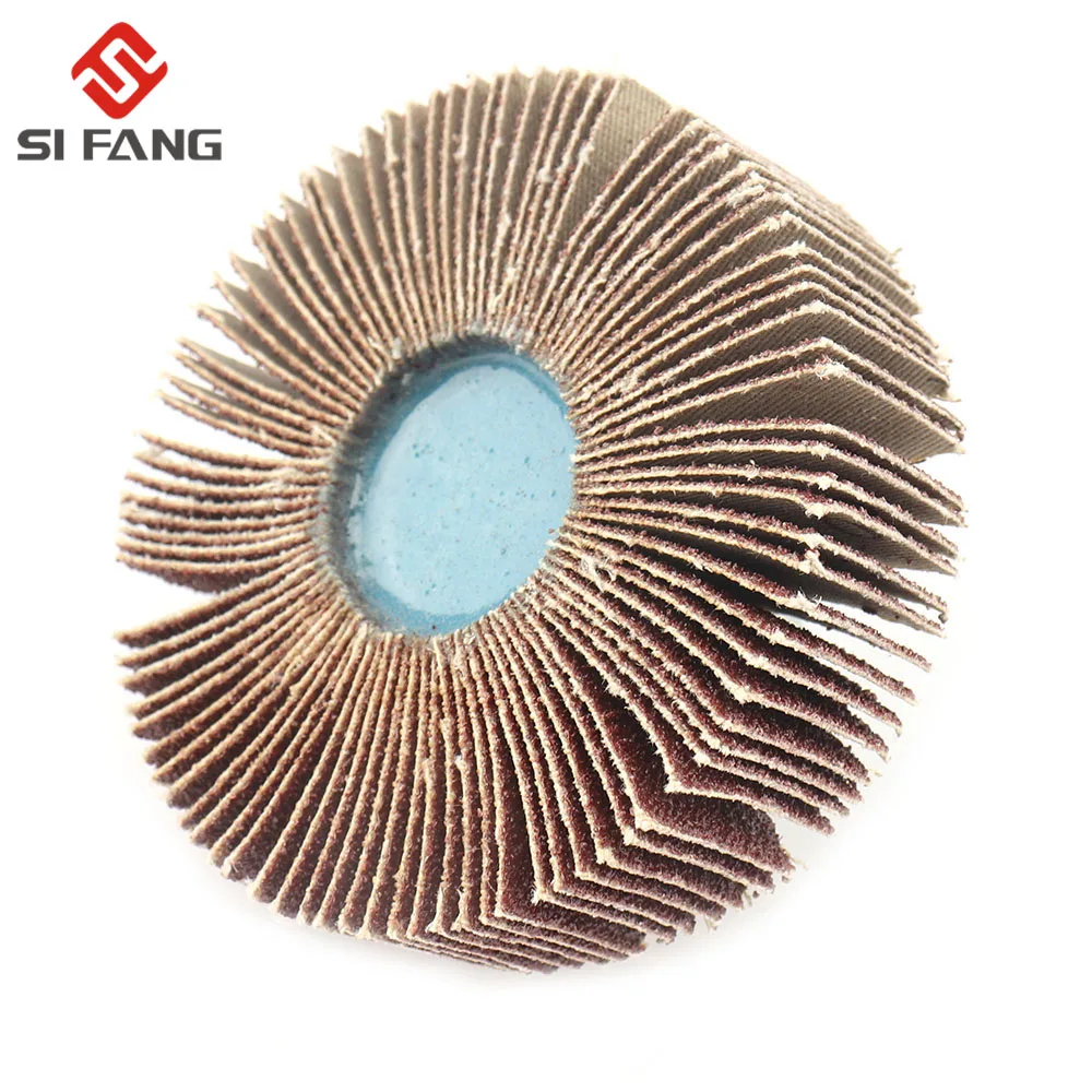 5PC Sandpaper Grinding Flap Polishing Wheels Sanding Disc Shutter Polishing Wheel For Rotary Dremel Tool 60/80/120Grit 6MM Shank
