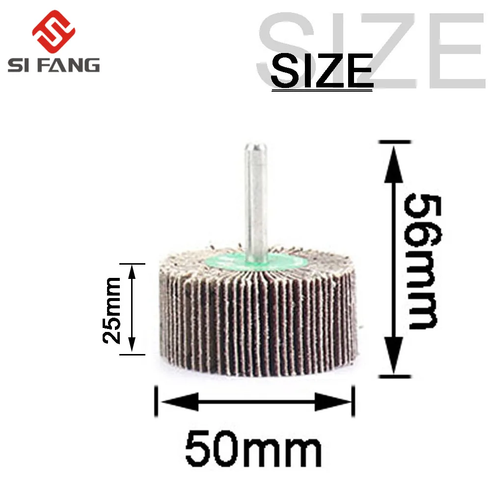5PC Sandpaper Grinding Flap Polishing Wheels Sanding Disc Shutter Polishing Wheel For Rotary Dremel Tool 60/80/120Grit 6MM Shank