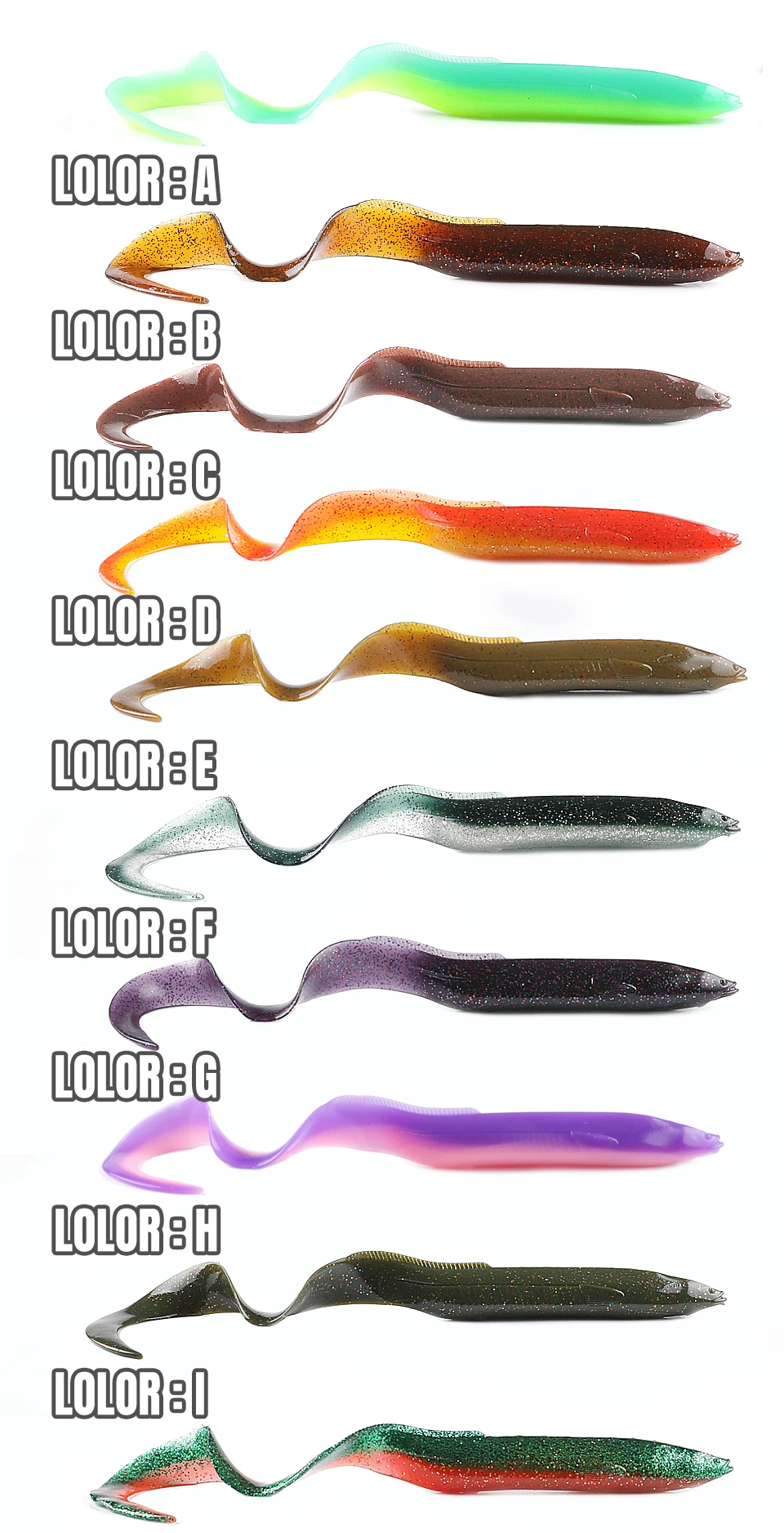 supercontinent new hot eel soft bait 20cm/15cm Soft Fishing Lure Sea Bass Artificial Bait Shad Eel Needfish Fishing Tackle