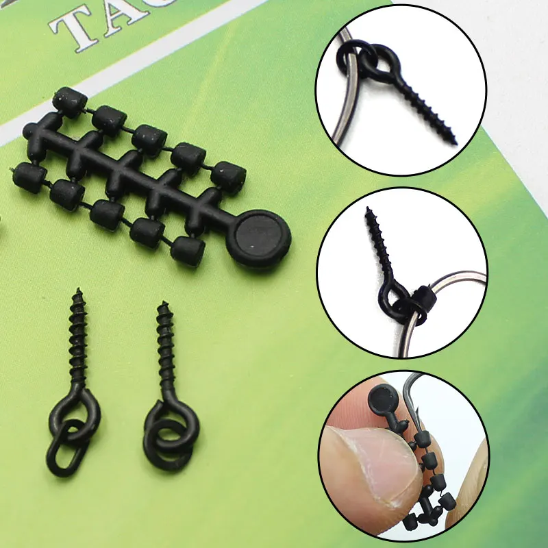 Carp Fishing Hook Connect Hook Beads Swivel Ready D-rig Line Aligner Hair Rigs Zig Rig  Method Feeder  Accessories Tackle