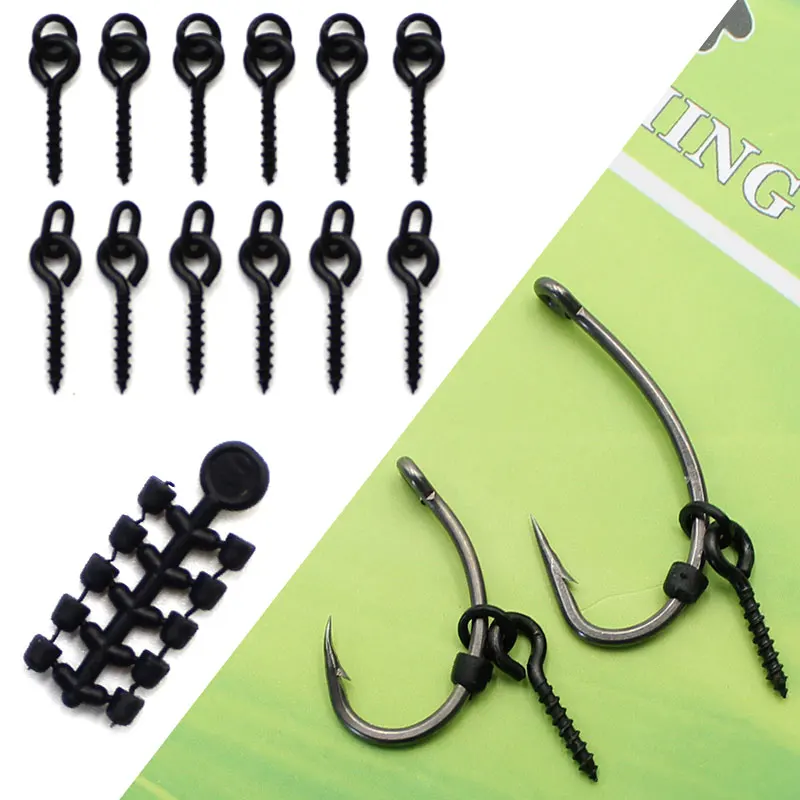 Carp Fishing Hook Connect Hook Beads Swivel Ready D-rig Line Aligner Hair Rigs Zig Rig  Method Feeder  Accessories Tackle