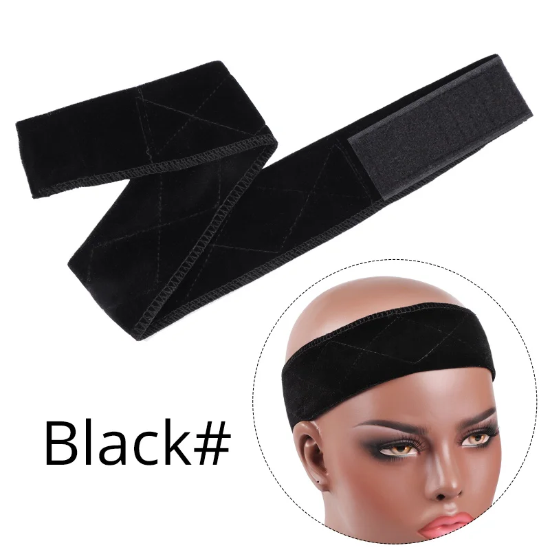 Silicon Wig Band Elastic Wig Grip Brown Transparent Black Headband For Fix Wigs Beige Hair Band Without Gel Or Glue Non Slip