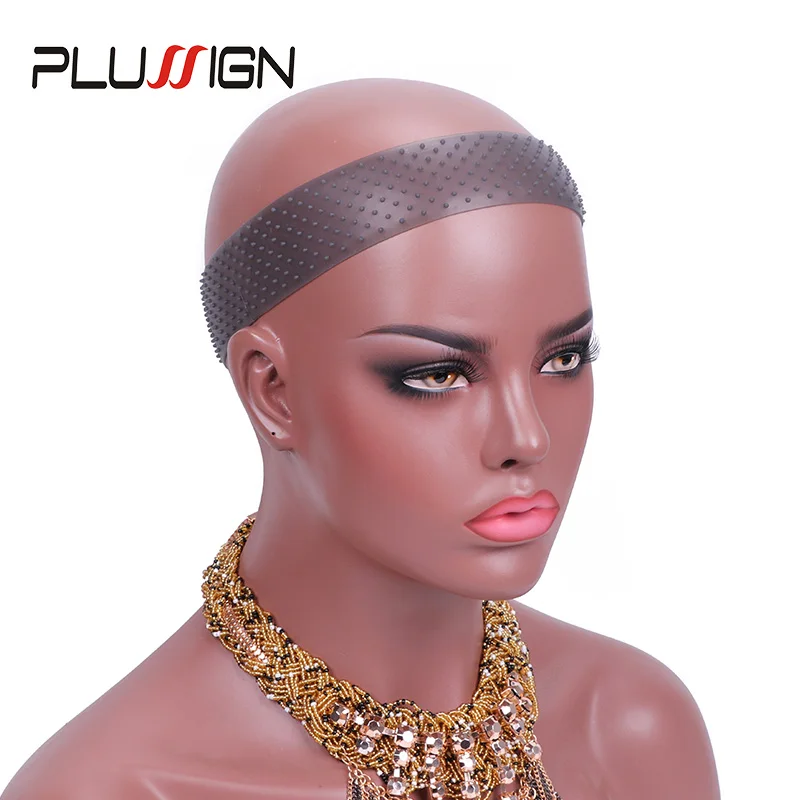Silicon Wig Band Elastic Wig Grip Brown Transparent Black Headband For Fix Wigs Beige Hair Band Without Gel Or Glue Non Slip