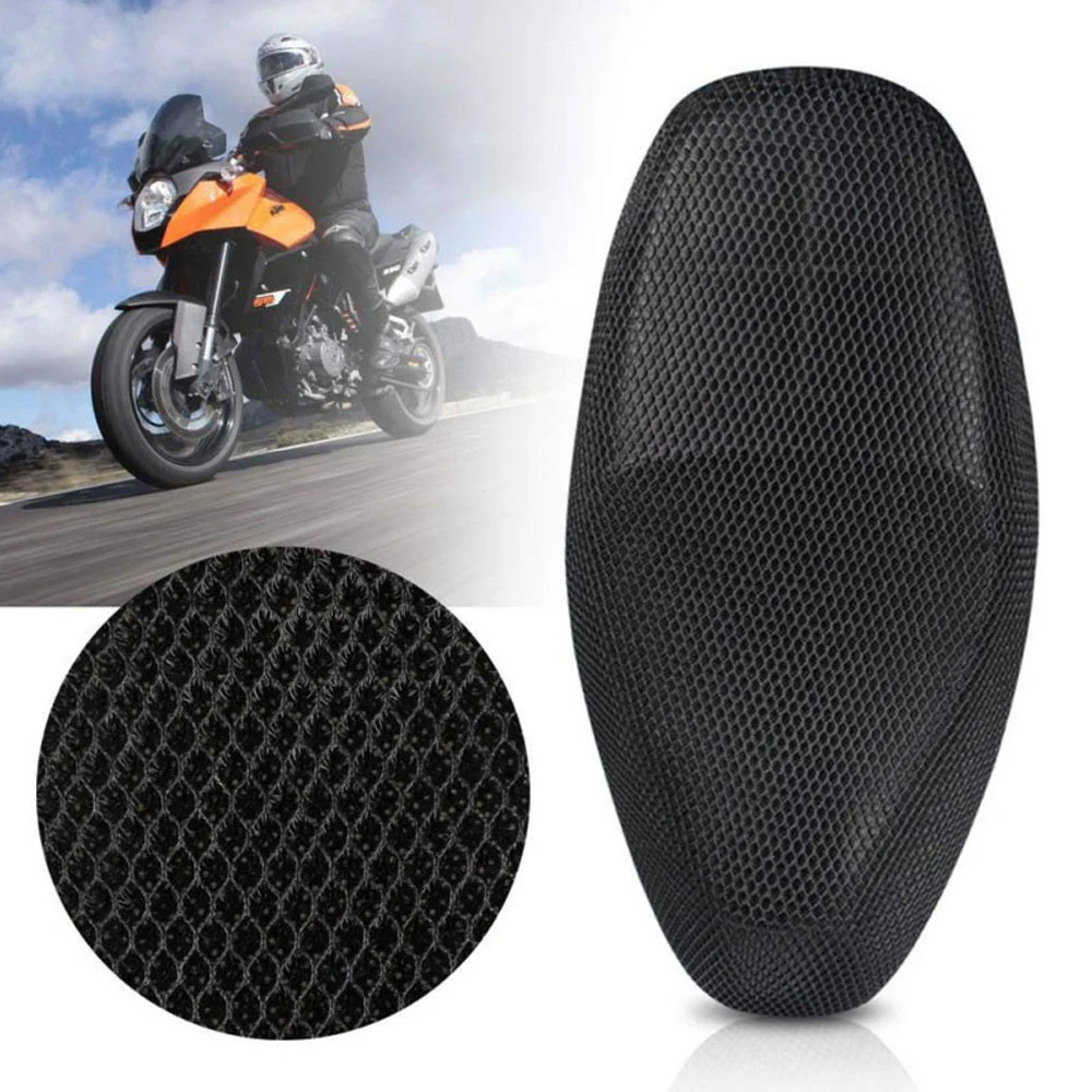 DSYCAR 1Pcs Anti-Slip 3D Mesh Fabric Seat Cover Breathable Waterproof Motorcycle Motorbike Scooter Seat Covers Cushion S-XXXXXL