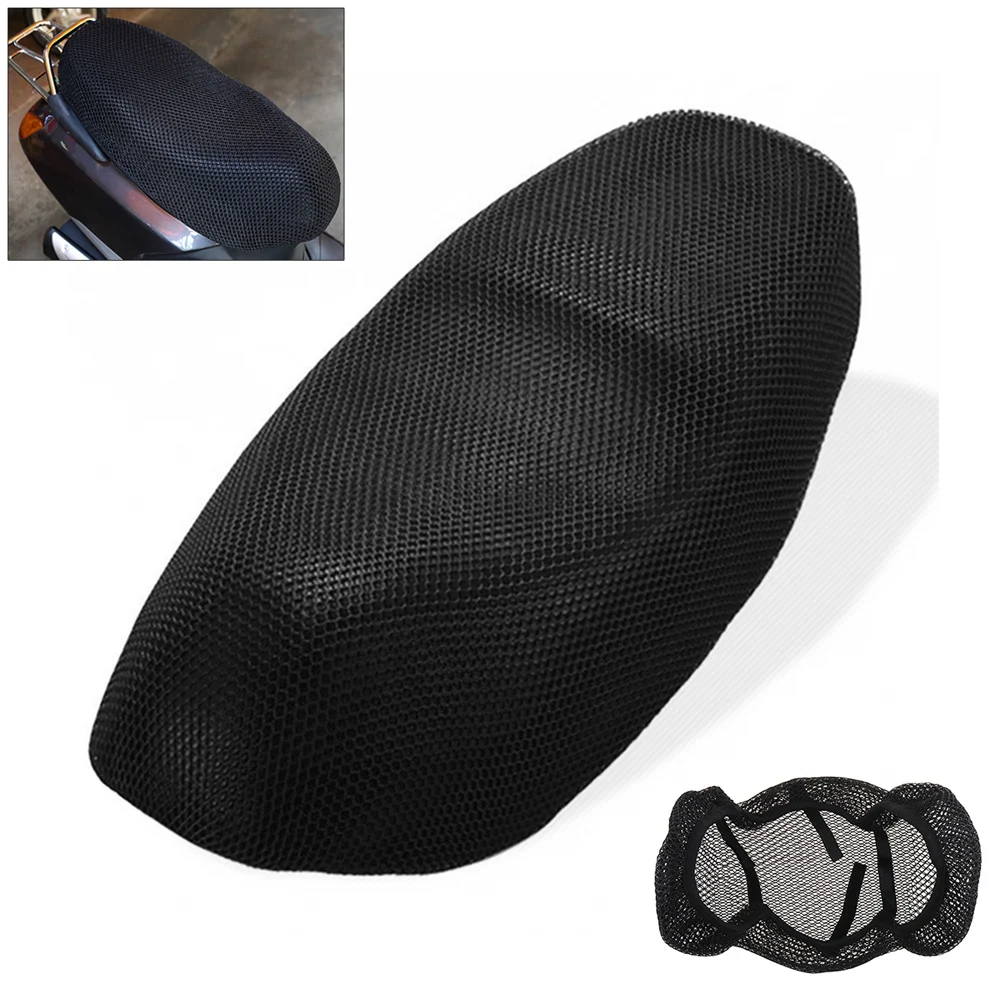 DSYCAR 1Pcs Anti-Slip 3D Mesh Fabric Seat Cover Breathable Waterproof Motorcycle Motorbike Scooter Seat Covers Cushion S-XXXXXL