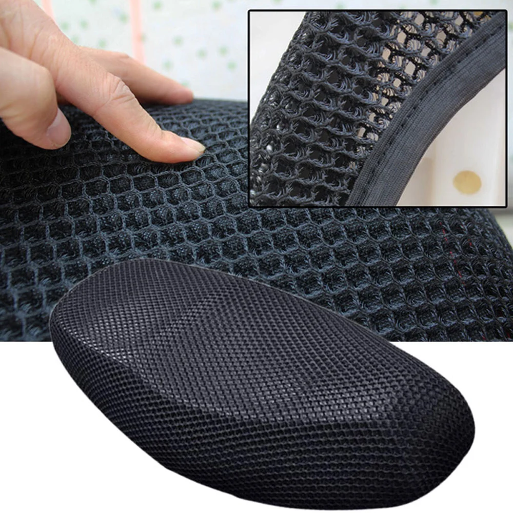 DSYCAR 1Pcs Anti-Slip 3D Mesh Fabric Seat Cover Breathable Waterproof Motorcycle Motorbike Scooter Seat Covers Cushion S-XXXXXL