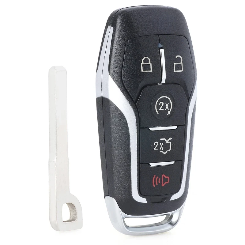 KEYECU 5 Buttons For Ford Fusion Explorer Edge Mustang F150 F250 2015 2016 2017 M3N-A2C31243300 Smart ID49 902MHz Remote Key Fob